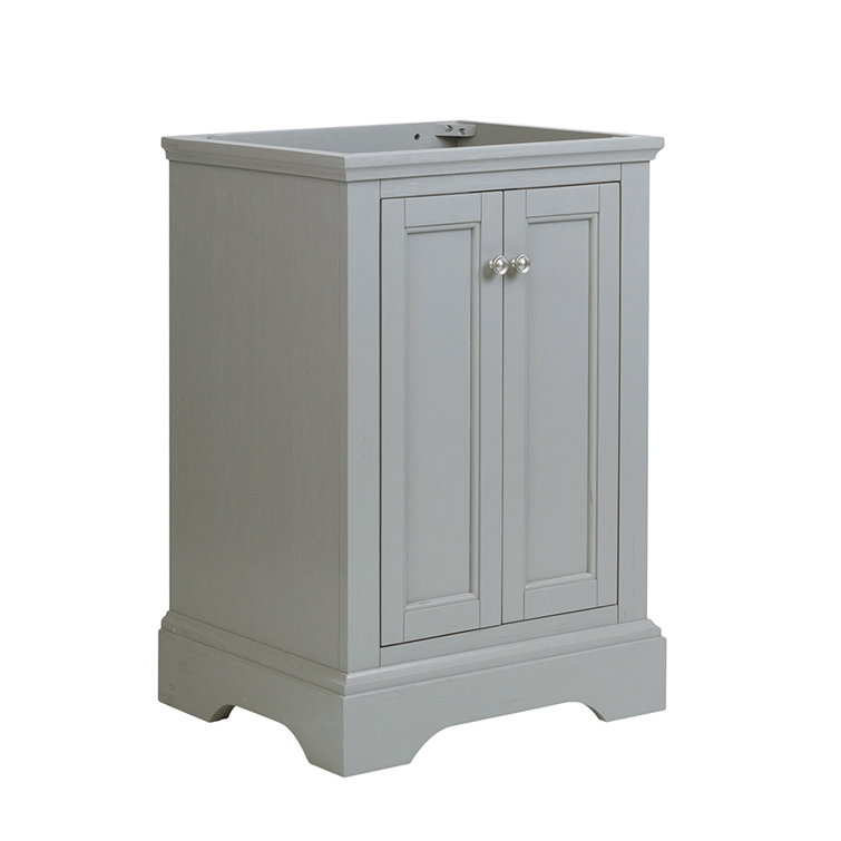 Windsor 24" Gray Solid Wood Freestanding Bathroom Vanity Cabinet