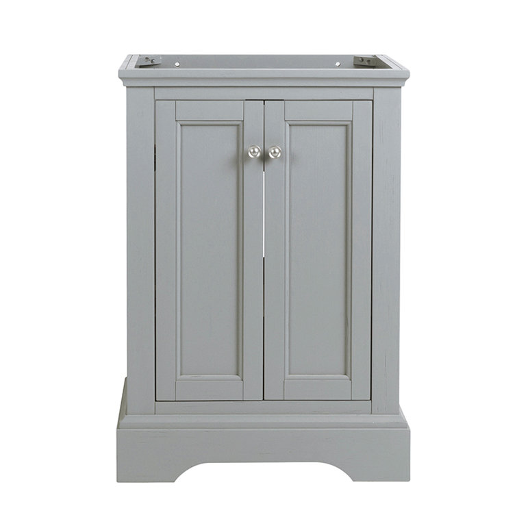 Windsor 24" Gray Solid Wood Freestanding Bathroom Vanity Cabinet