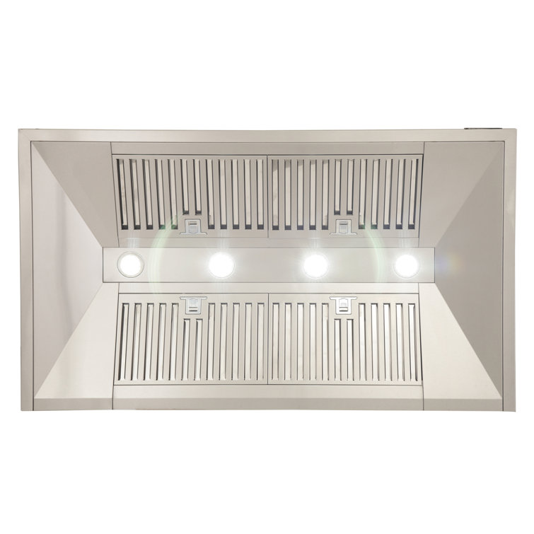 Kucht 48" Stainless Steel Wall Mounted Range Hood with LED Lights