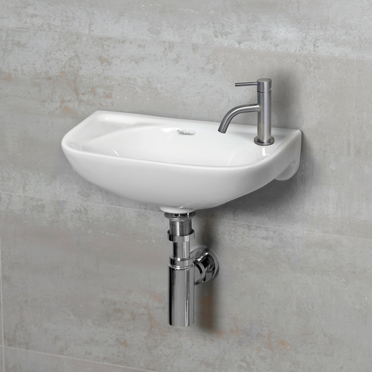 Waterhaus Slim Brushed Stainless Steel Single Lever Bathroom Faucet