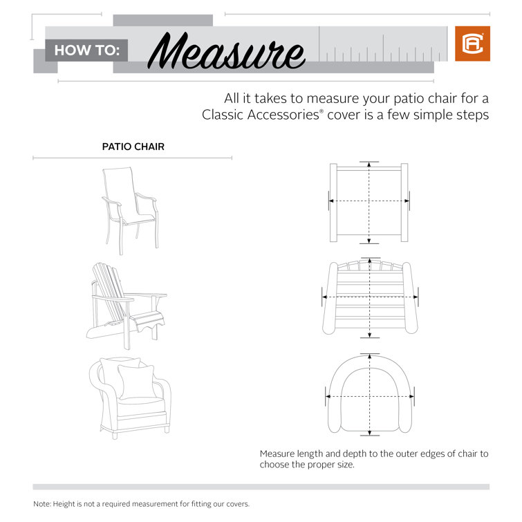 Veranda's Best Brown and Beige Waterproof Patio Chair Cover