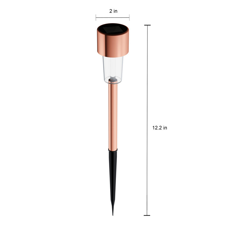 Bronze Stainless Steel Solar Pathway Light Set of 12