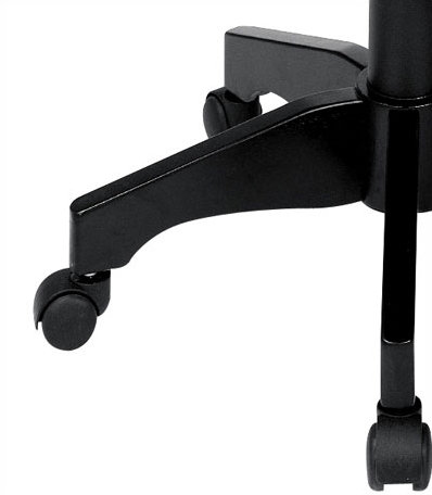 Black Vinyl High Back Ergonomic Swivel Banker Chair with Wood Base