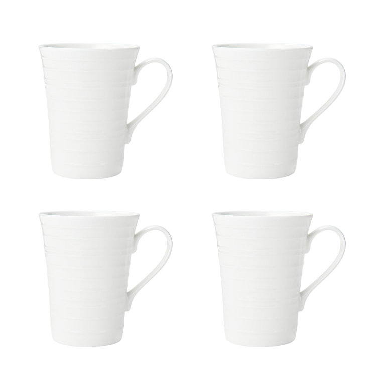 Ciara White Porcelain 16-Piece Dinnerware Set, Service for 4