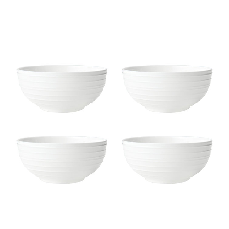Ciara White Porcelain 16-Piece Dinnerware Set, Service for 4