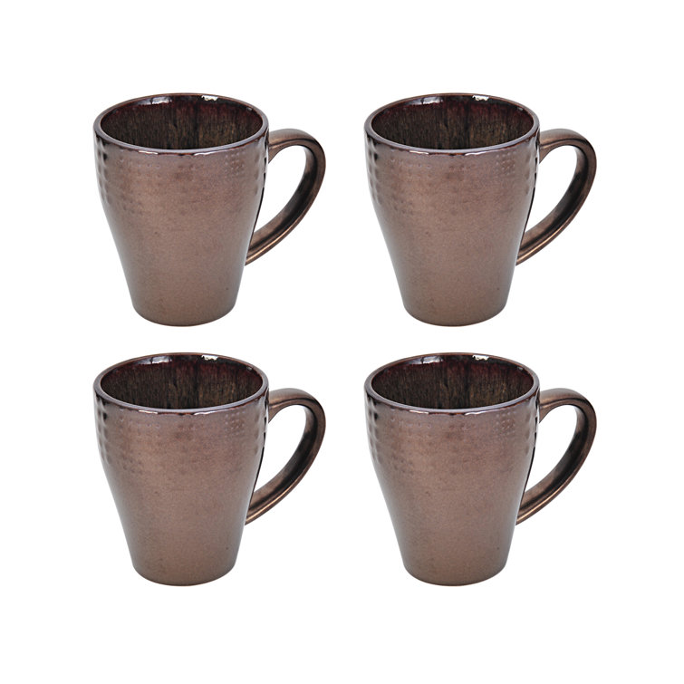 Verona Earth Tones Ceramic 16-Piece Dinnerware Set, Service for 4