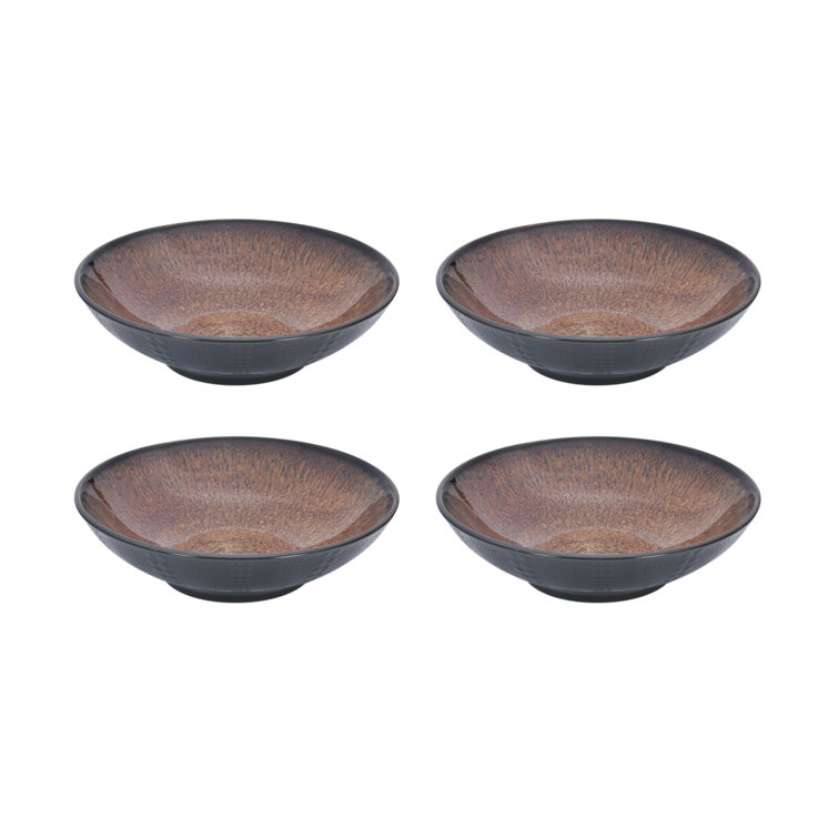 Verona Earth Tones Ceramic 16-Piece Dinnerware Set, Service for 4