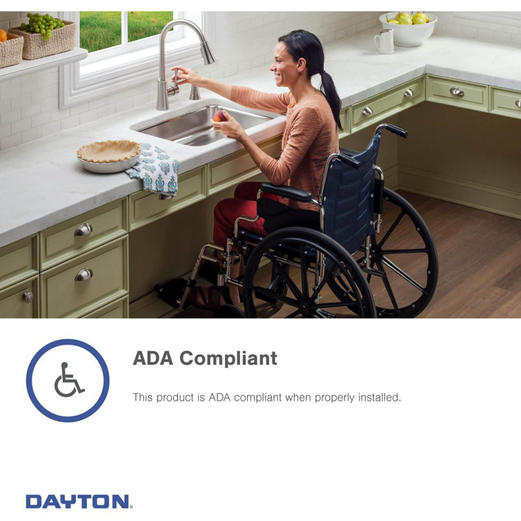 Dayton 15'' Satin Stainless Steel Drop-In Bar Sink