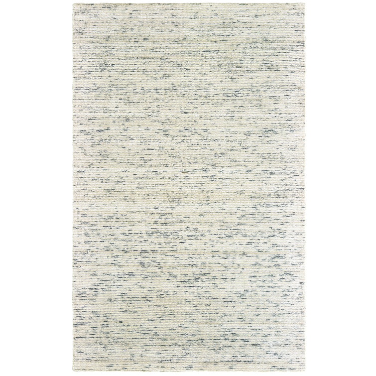 Handmade Tufted Luxe Gray Wool & Viscose 6' x 9' Area Rug