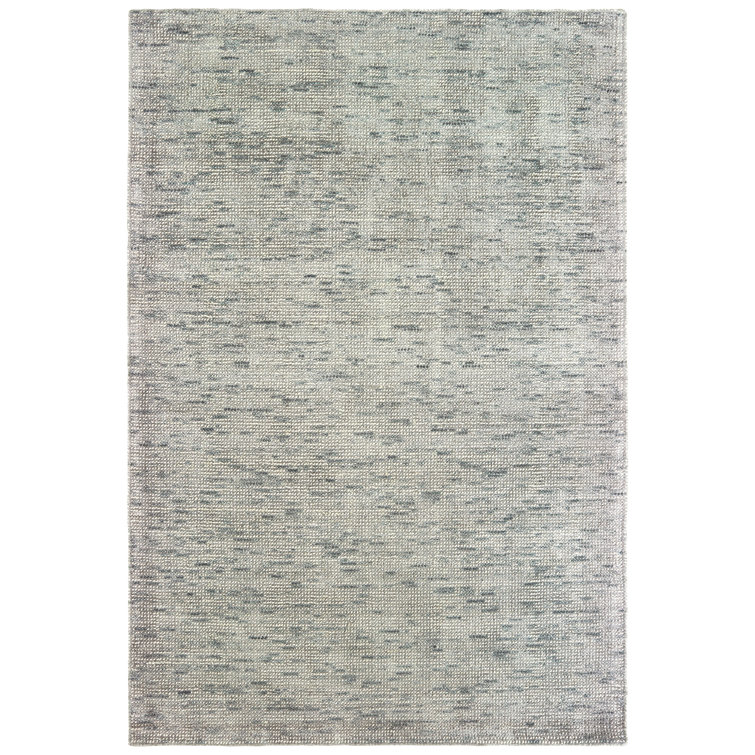 Handmade Gray Elegance 6' x 9' Wool-Viscose Tufted Area Rug