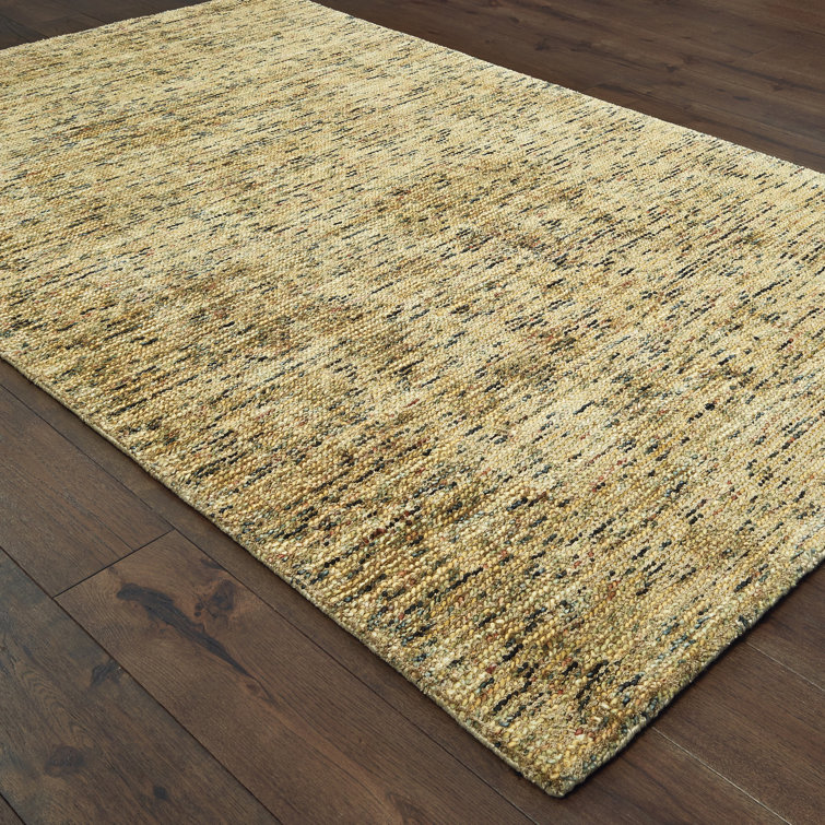 Gray Handmade Tufted Wool Viscose 8' x 10' Rug