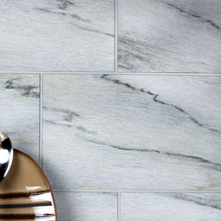 Nature 8 in. x 16 in. Wood Look Glass Straight Edge Large Format Subway Decorative Kitchen & Bathroom Wall Tile