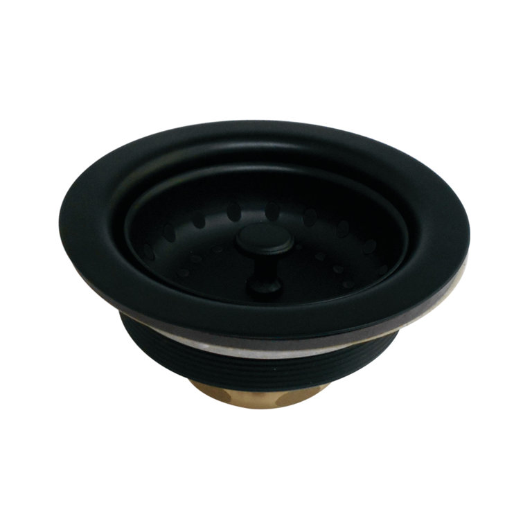 Matte Black Stainless Steel Kitchen Sink Basket Strainer