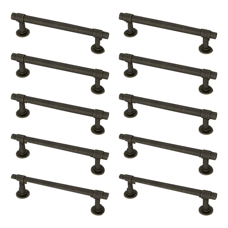 Warm Chestnut Nickel 3" Industrial Bar Pull Multipack