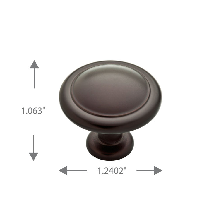 Oil Rubbed Bronze Round Cabinet Knob Multipack