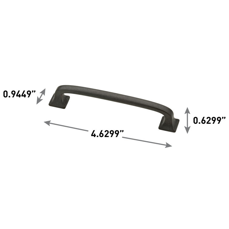 Soft Iron 4" Bar Pull Handles with Mounting Hardware