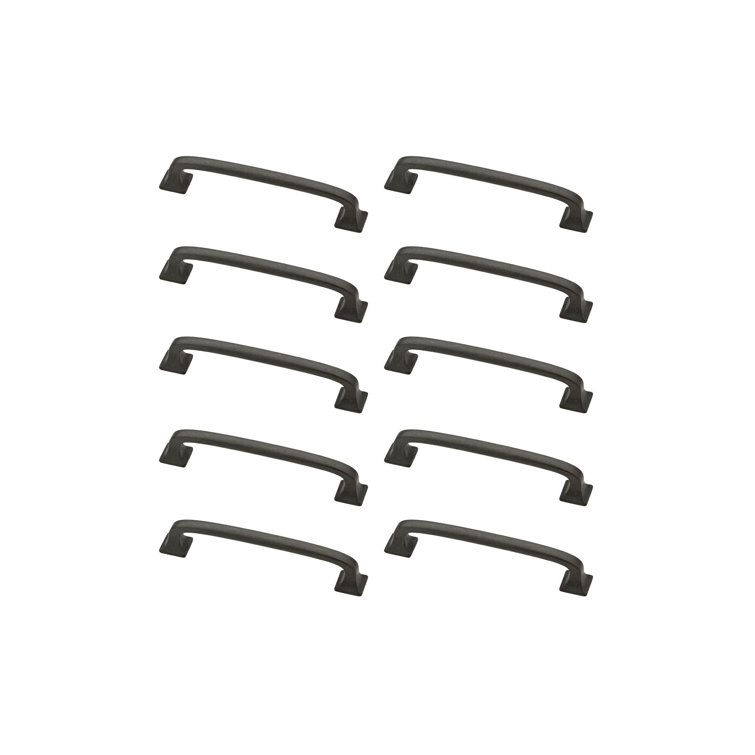 Soft Iron 4" Bar Pull Handles with Mounting Hardware