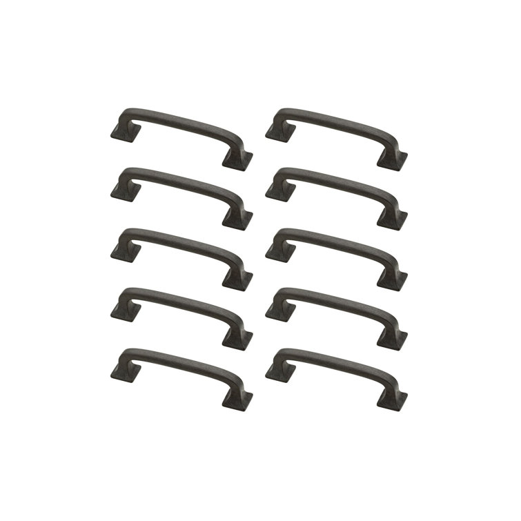 Soft Iron 4" Bar Pull Handles with Mounting Hardware