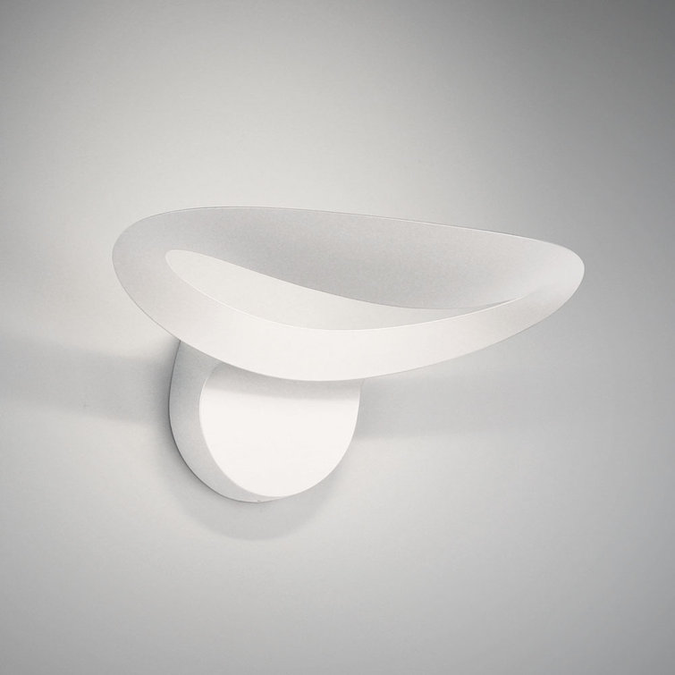 Chrome LED Wall Sconce with Integrated Light