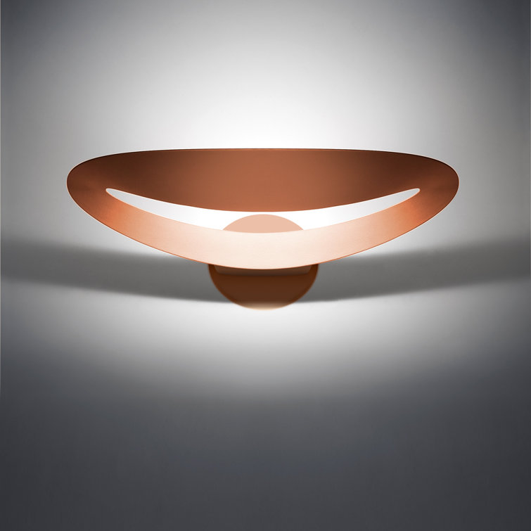 Chrome LED Wall Sconce with Integrated Light