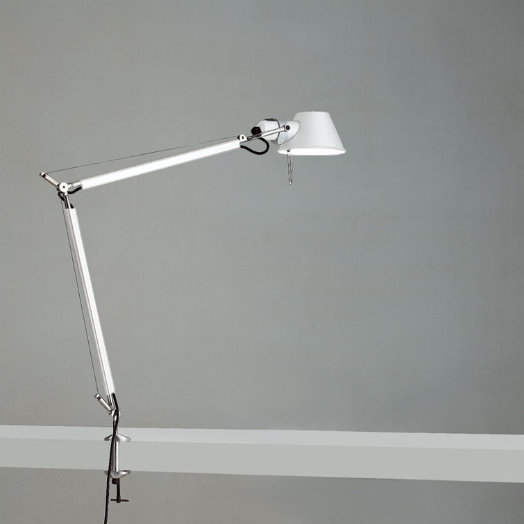 White Adjustable Mini Clip-on Table Lamp