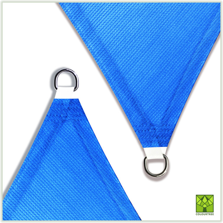 12' x 12' Blue High-Density Polyethylene Sun Shade Sail