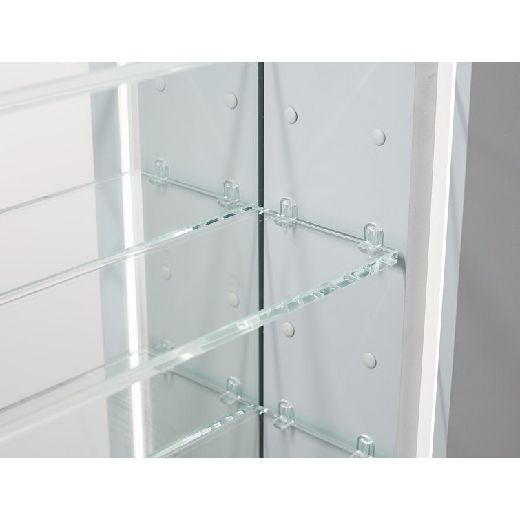 Signature Royale Aluminum LED Medicine Cabinet with Defogger and Makeup Mirror