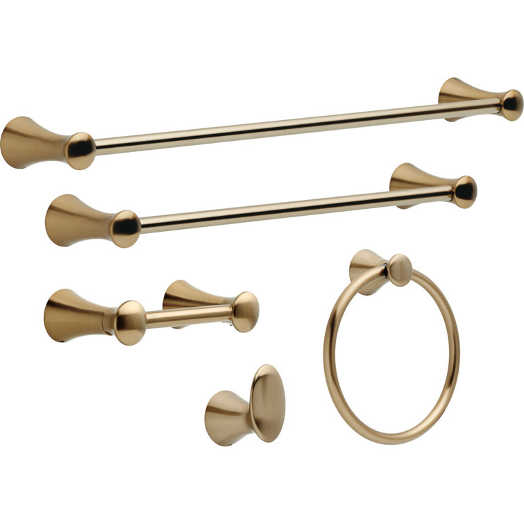 Champagne Bronze Stainless Steel Wall Mounted Towel Bar
