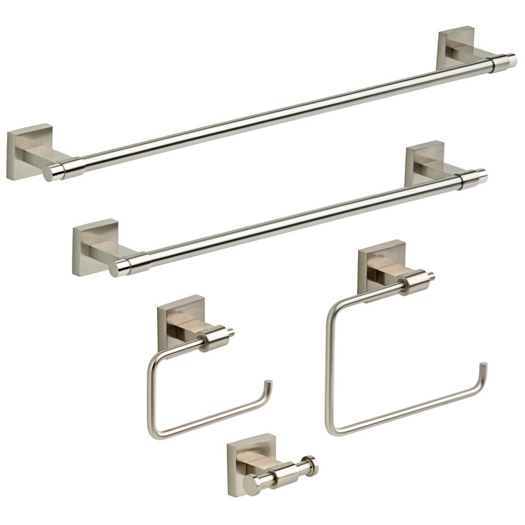 Maxted Satin Nickel Wall Mounted Double Robe Hook