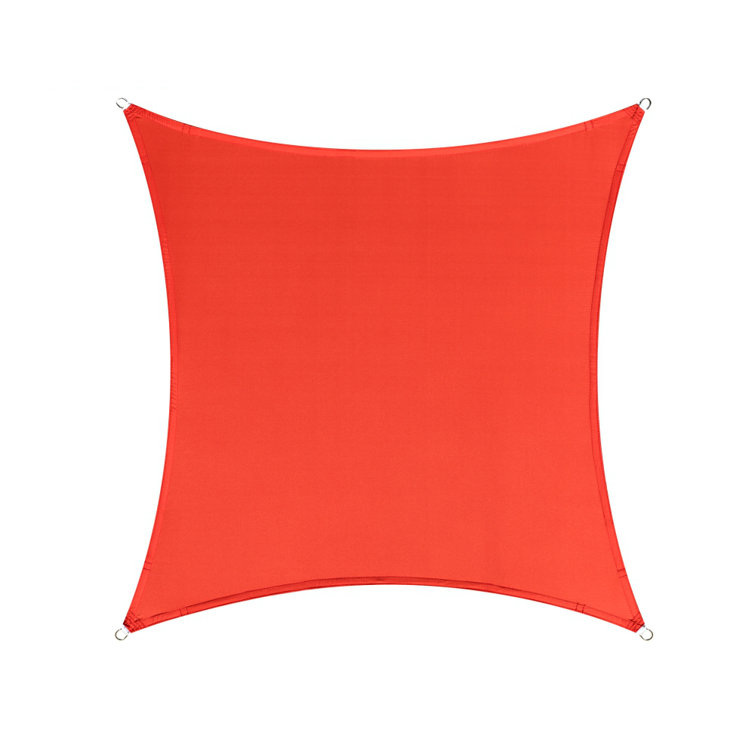 Waterproof 14' x 14' Gray HDPE Patio Sun Shade Sail