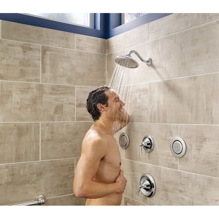Moen Chrome Round Wall-Mounted Body Spray with Immersion Technology