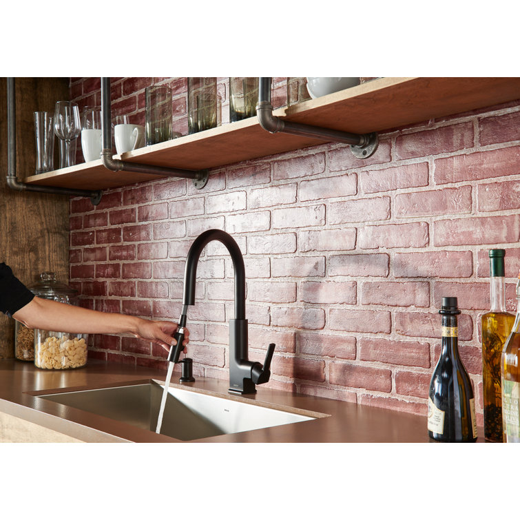 Modern Stainless Steel Pull-Down Kitchen Faucet with Eco-Friendly Flow