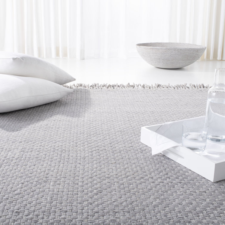 Amalie Pewter 9' x 12' Hand Woven Wool Area Rug