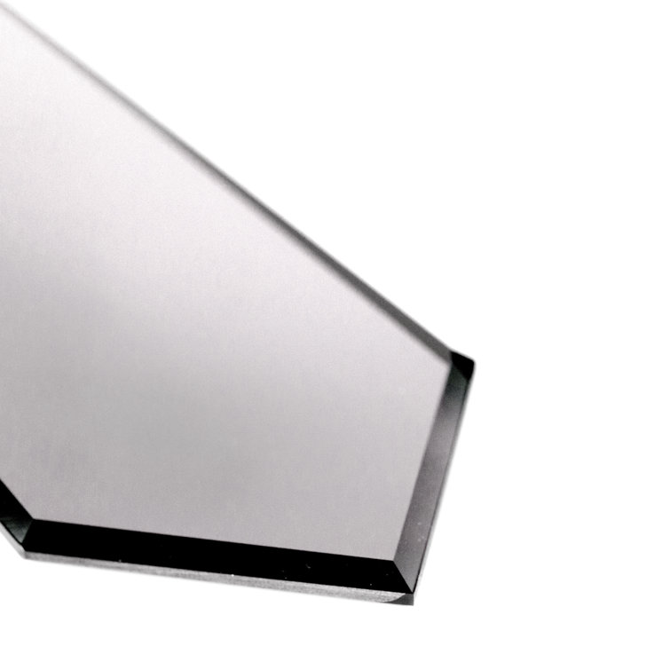 Reflections Silver 3" x 12" Beveled Glass Subway Tile