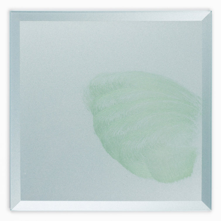 Green Beveled Glass Square Decorative Wall Tile
