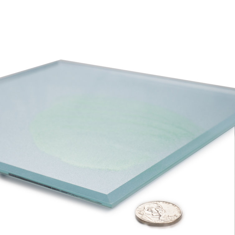 Green Beveled Glass Square Decorative Wall Tile