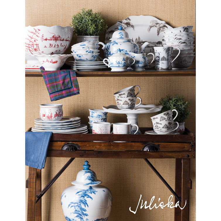 Delft Blue Ceramic 10" Lidded Ginger Jar