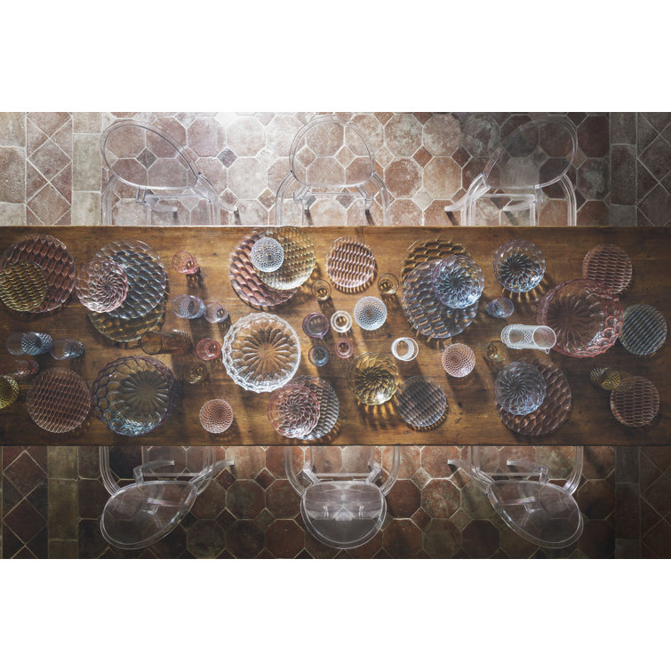 Crystal Textured Decorative Outdoor Dining Plate