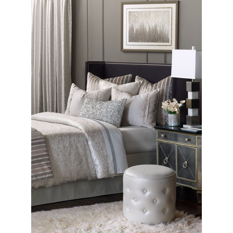 Vionnet Sparkling Sequin Square Nursery Throw Pillow