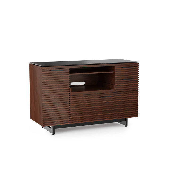 Chocolate Walnut 3-Drawer Lockable Mobile Pedestal