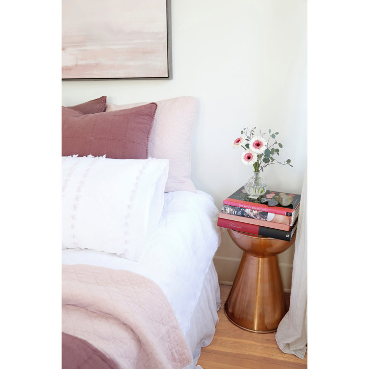 Antwerp Sky Blue King-Sized Cotton Quilted Coverlet