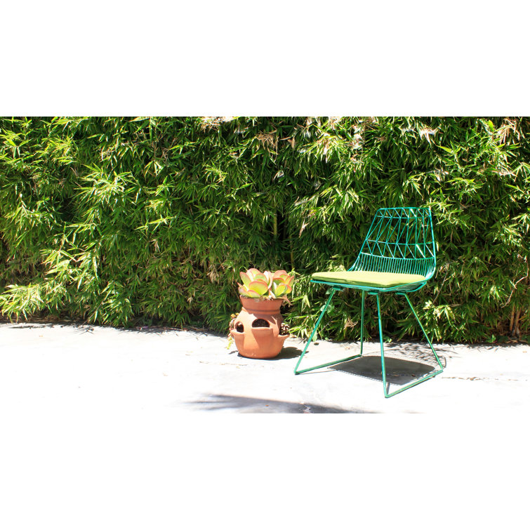 Peacock Blue Metal Saddle Style Counter Stool