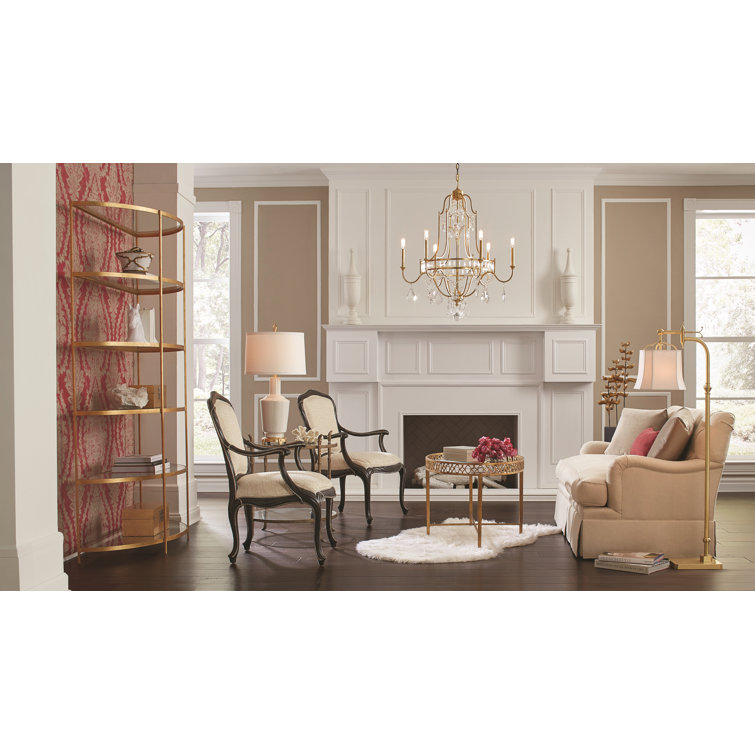 Antique Gold Leaf Iron and Glass Etagere Bookcase