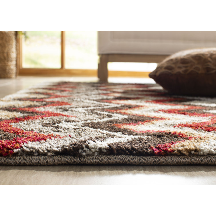 Tahoe Multicolor Stripe 4' x 6' Synthetic Easy Care Rug