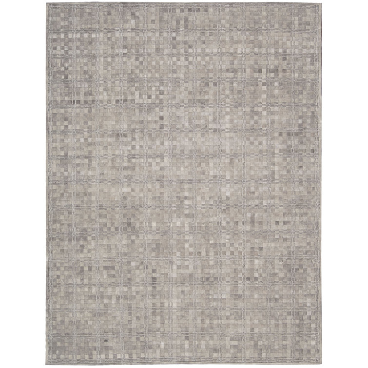 Heather Equestrian-Inspired 5' x 7' Braided Leather Rug