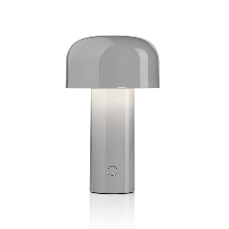 Gray Cordless Adjustable Outdoor Kids Table Lamp with LED Light