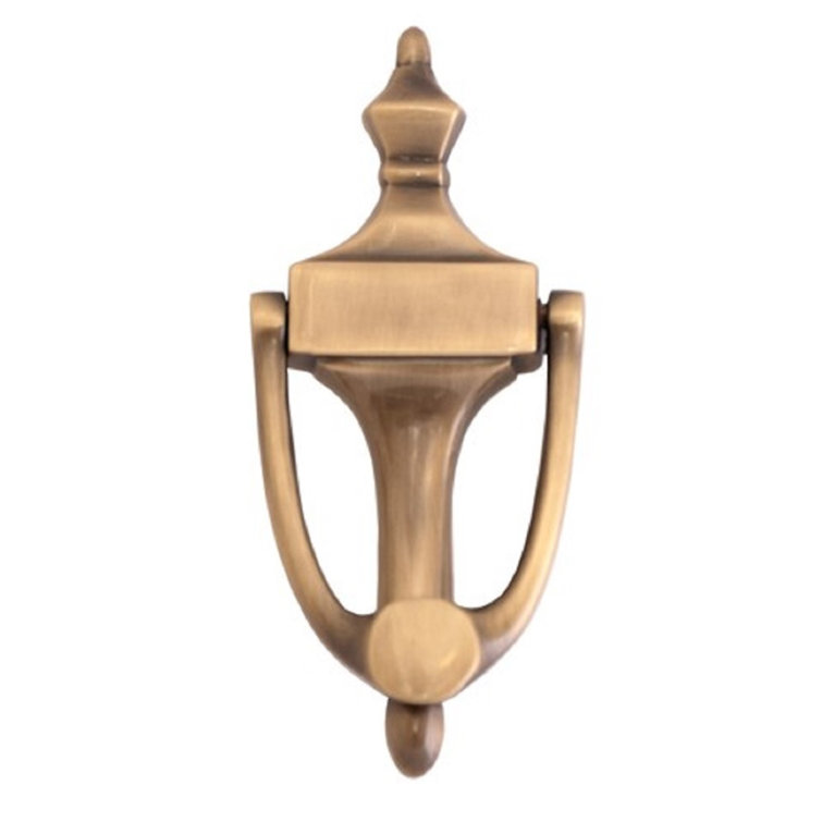 Antique Brass Traditional Ravenna Door Knocker 6-7/8"