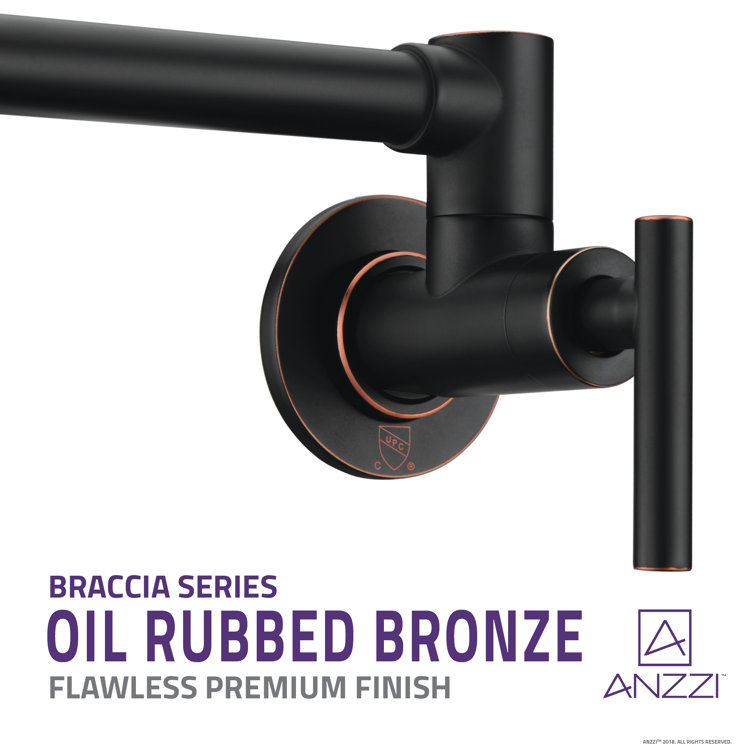 Oil Rubbed Bronze 24'' Wall Mounted Pot Filler