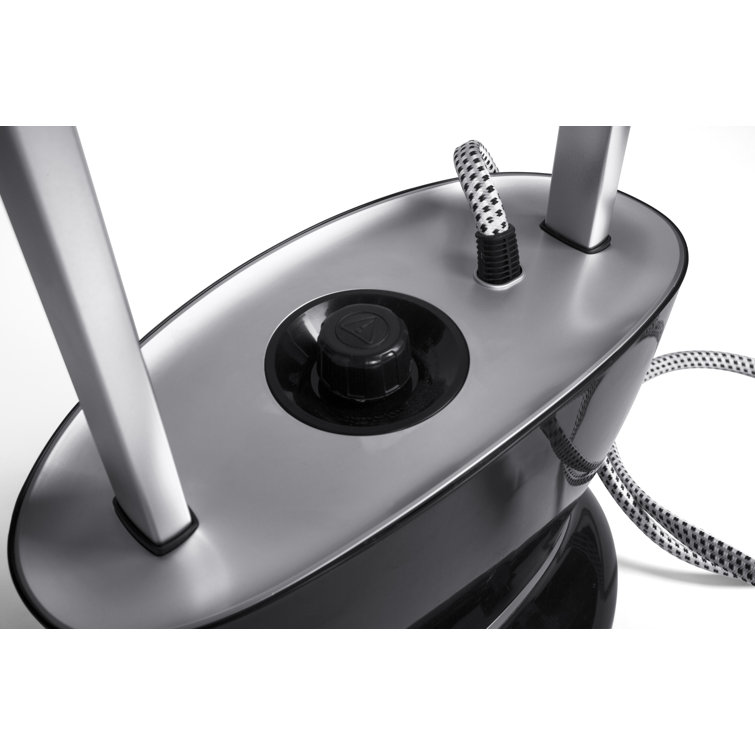 Black and Silver All-in-One Garment Steamer with Ironing Board
