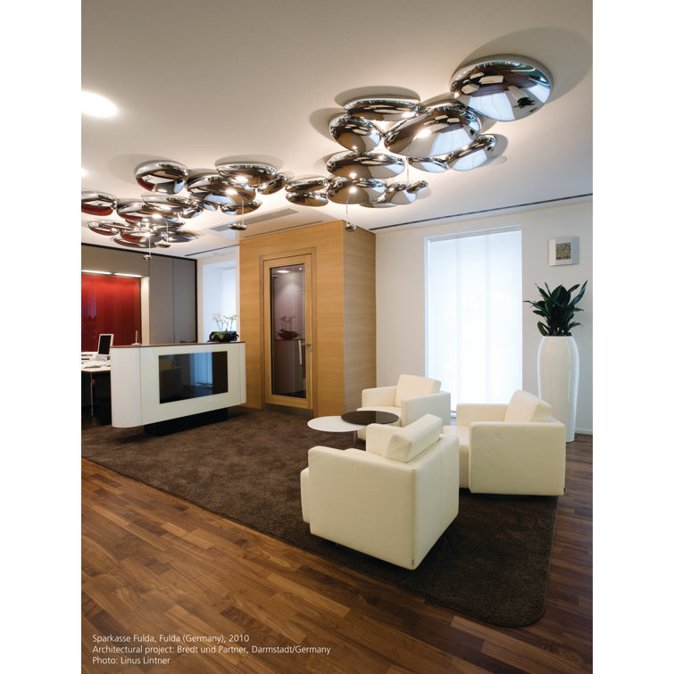 Skydro Chrome LED Flush Mount for Indoor/Outdoor Use